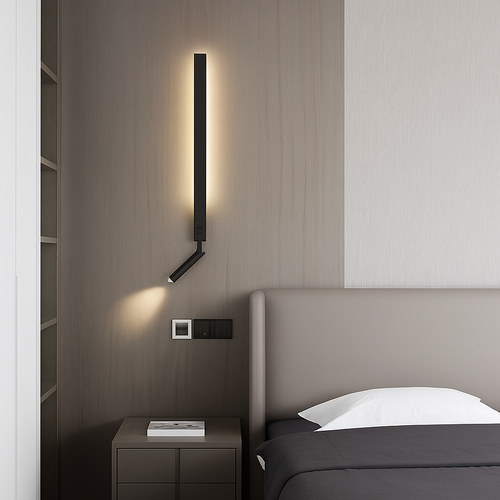 Applique murale Led rotative longue et minimaliste moderne