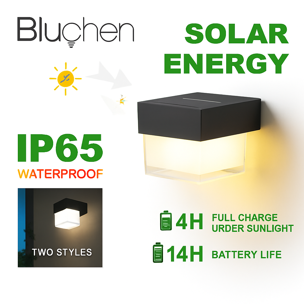 applique murale led solaire moderne étanche pour extérieur jardin - vue 4 sur 8