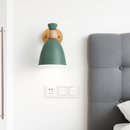 applique murale led style nordique en bois moderne