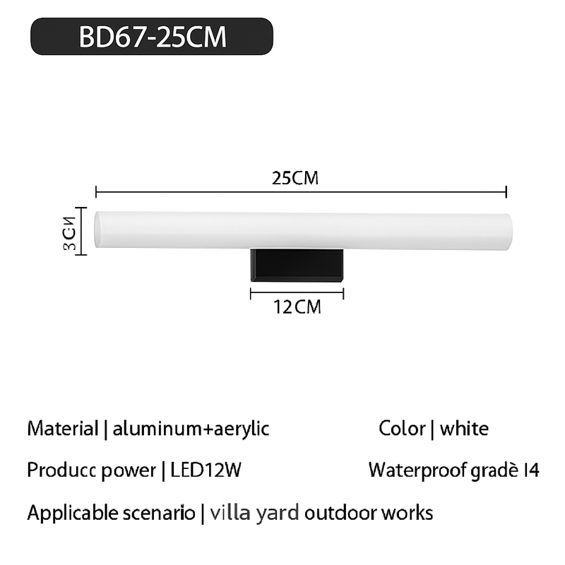 applique murale led étanche pour éclairage moderne intérieur