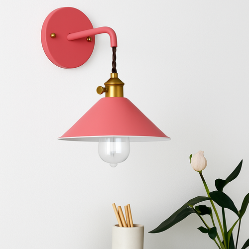 Vintage Plated LED wall light in colors - vue 3 sur 7