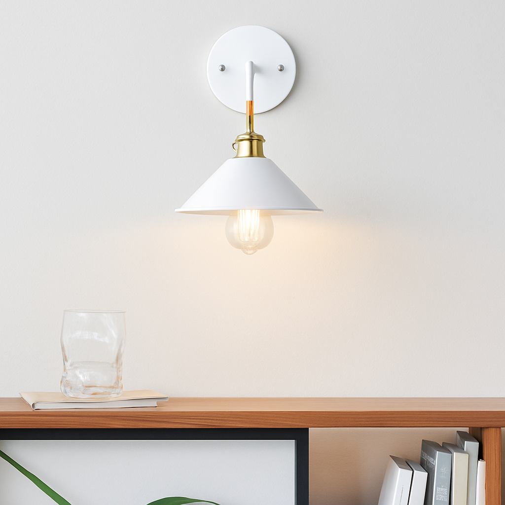 Vintage Plated LED wall light in colors - vue 3 sur 7