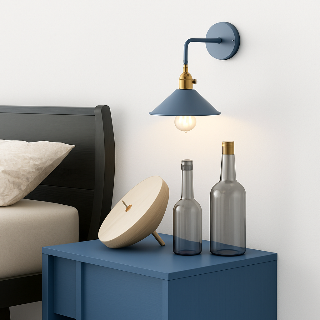 Vintage Plated LED wall light in colors - vue 5 sur 7