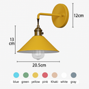 Vintage Plated LED wall light in colors