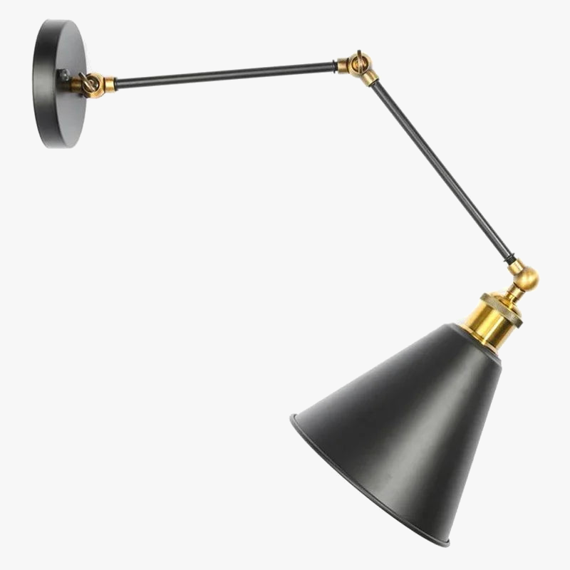 applique murale loft industriel rétro bras long luminaria led