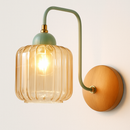 Medieval coloured glass wall light for interior decoration