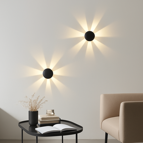 Minimalist nordic wall light for interior decoration - vue 3 sur 7