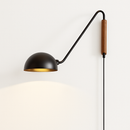 Minimalist Scandinavian wall light with swivel arm for interior decor