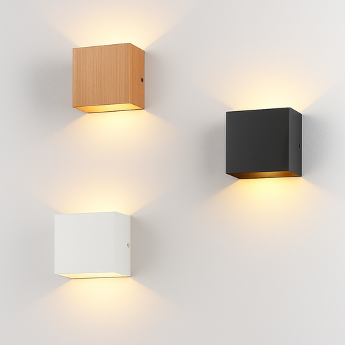 Modern 6w led indoor minimalist wall light for living room, bedroom, corridor, aluminium decorative sconce - vue 3 sur 9