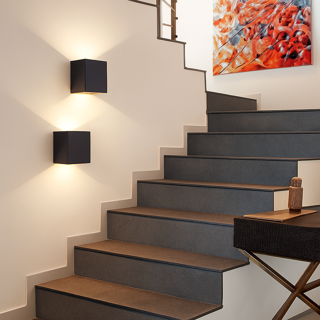 Modern 6w led indoor minimalist wall light for living room, bedroom, corridor, aluminium decorative sconce - vue 3 sur 9