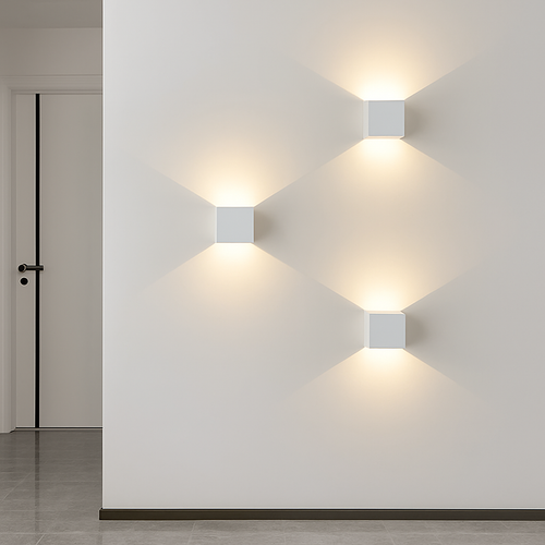 Modern 6w led indoor minimalist wall light for living room, bedroom, corridor, aluminium decorative sconce - vue 5 sur 9