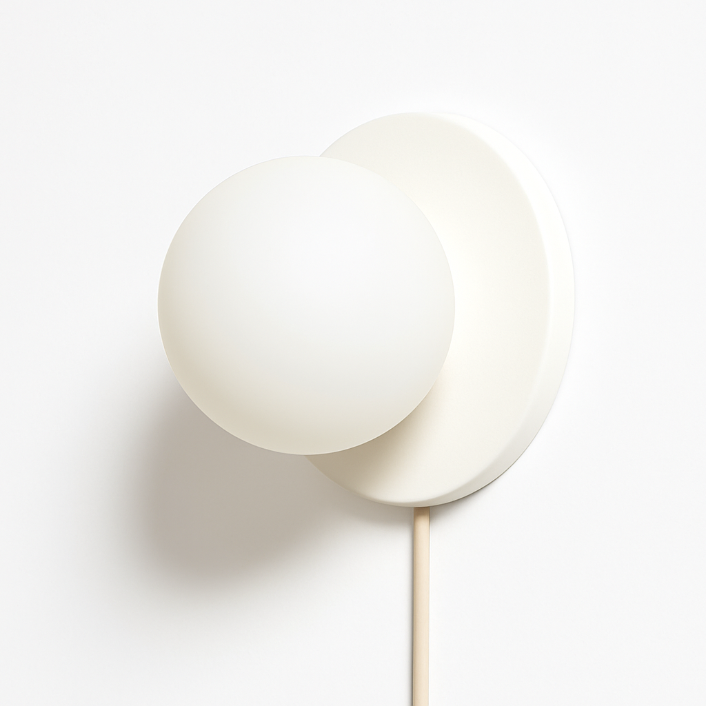 applique murale moderne boule avec interrupteur décoratif intérieur - vue 5 sur 8