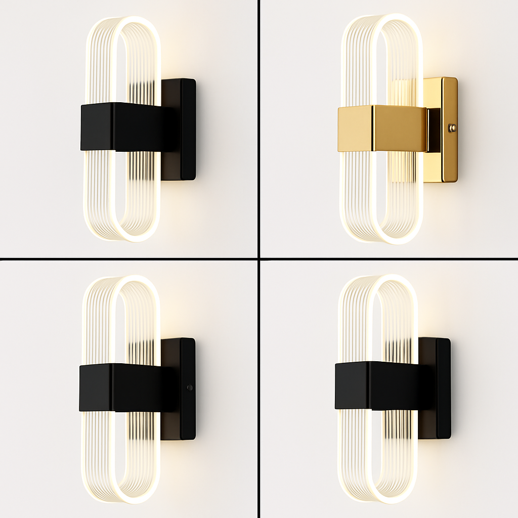 applique murale moderne en acrylique design nordique led décorative - vue 6 sur 21