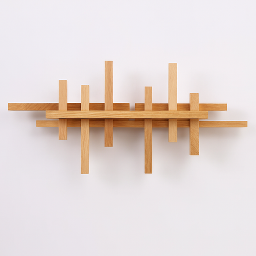 applique murale moderne en bois avec éclairage led artistique