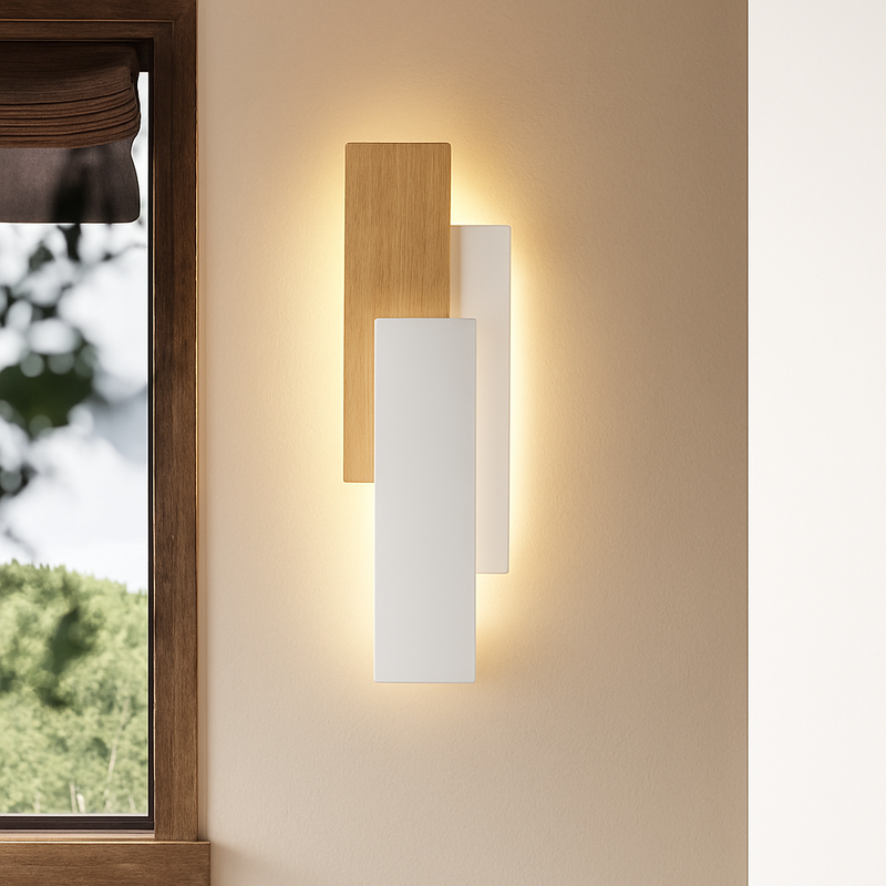 Applique murale moderne en bois naturel
