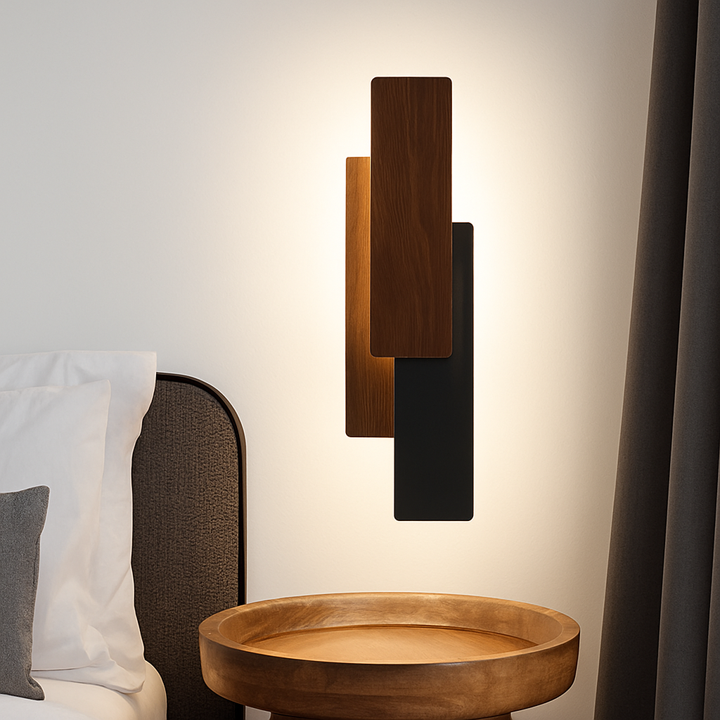 Applique murale moderne en bois naturel - vue 5 sur 12