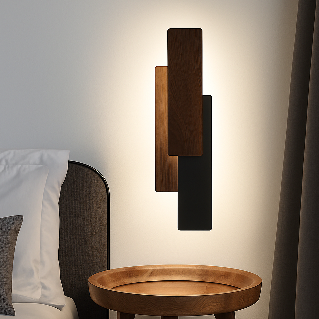 Applique murale moderne en bois naturel - vue 6 sur 12