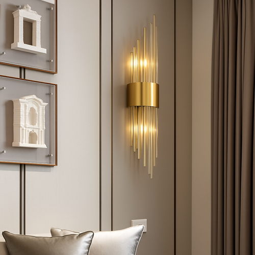 applique murale moderne en cristal éclairage intérieur décoratif design luxe - vue 4 sur 15