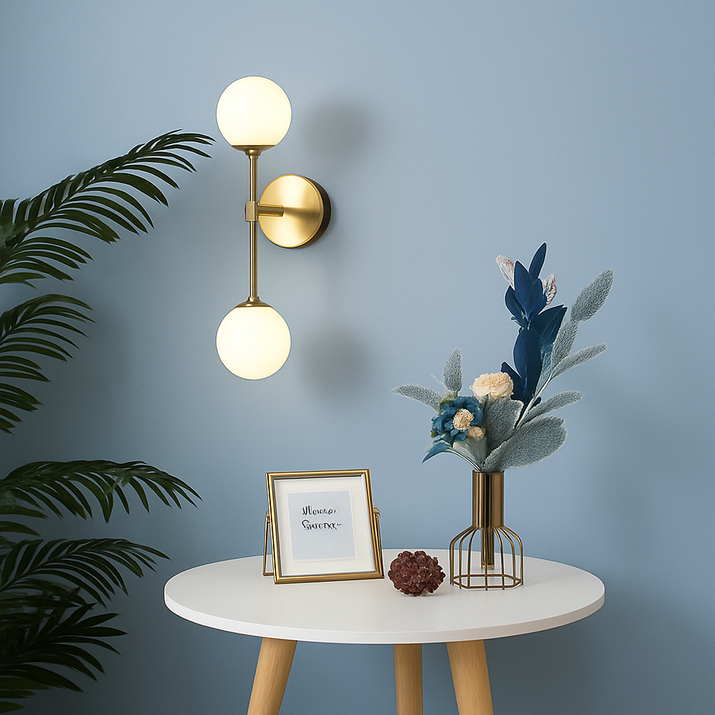 applique murale moderne en verre à led design créatif - vue 4 sur 10
