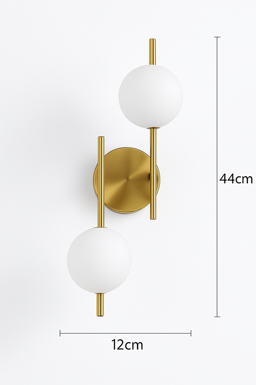 applique murale moderne en verre à led design créatif - vue 8 sur 10