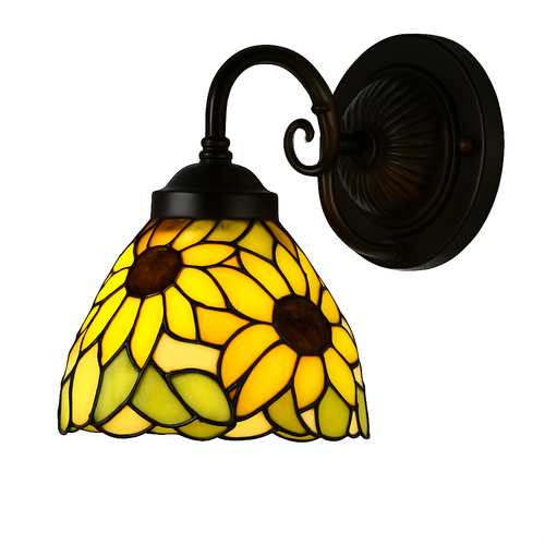 applique murale moderne en verre minimaliste avec éclairage LED