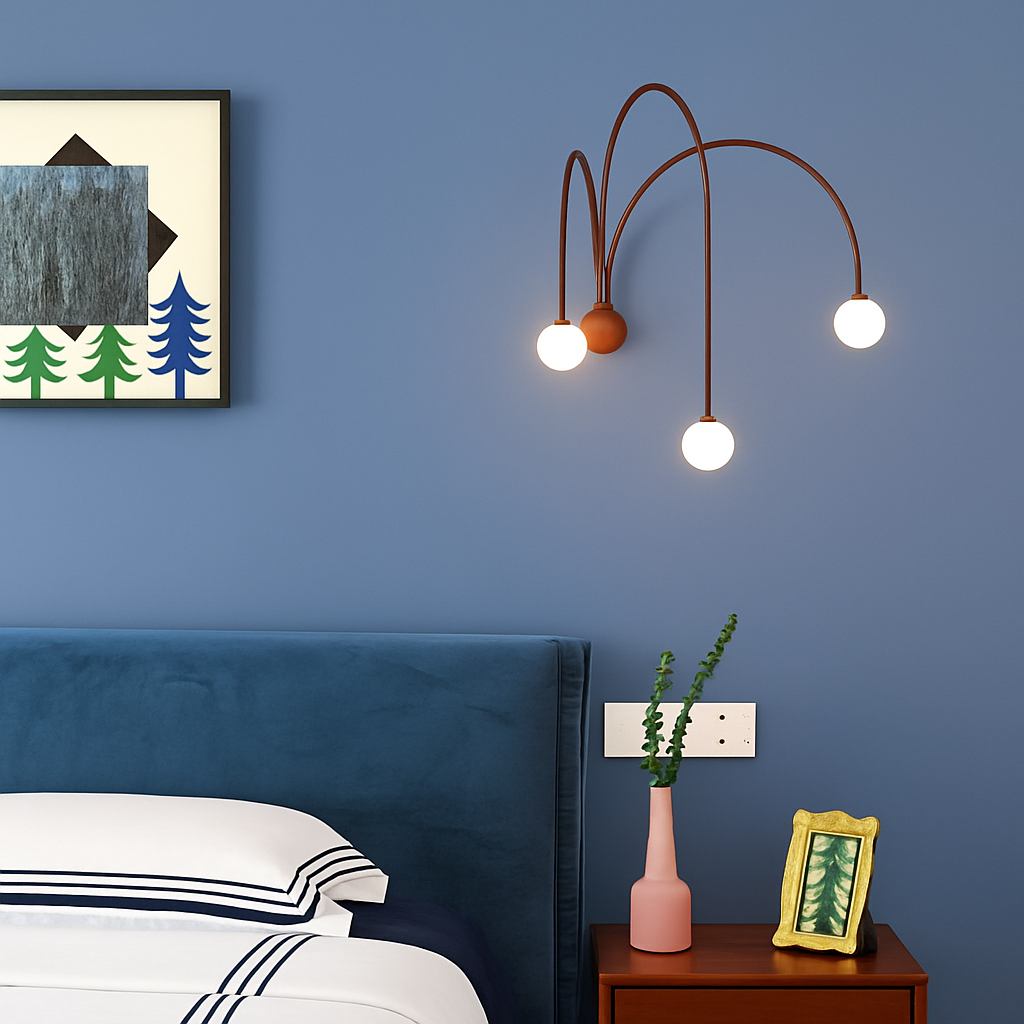 Applique murale moderne LED avec 3 arcs Solyne - vue 3 sur 9