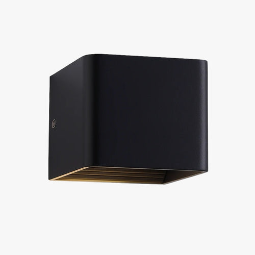 Applique murale moderne LED avec cube métal coloré