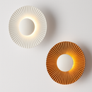 Applique murale moderne LED forme de soleil métallique Hasna
