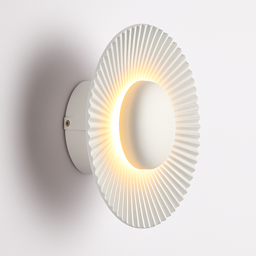 Applique murale moderne LED forme de soleil métallique Hasna