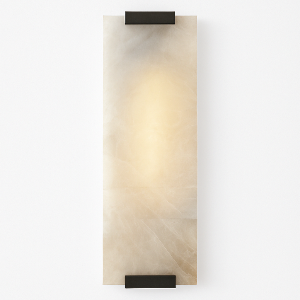 Applique murale moderne LED rectangulaire en marbre Zinerva - vue 6 sur 8