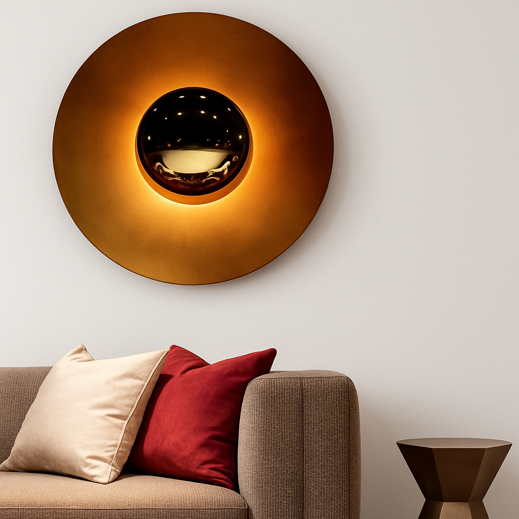 applique murale moderne ronde design loft nordique éclairage intérieur - vue 5 sur 12