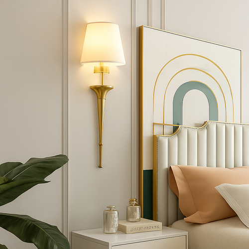 applique murale moderne style américain en cuivre décor nordique
