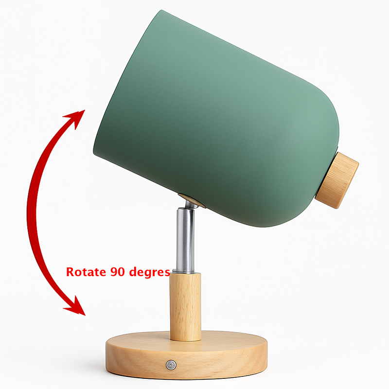 applique murale nordique en bois éclairage lecture design élégant