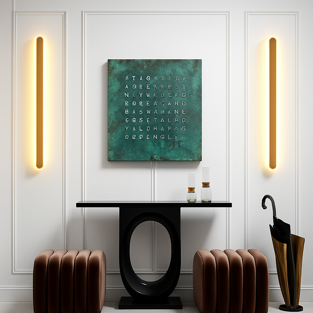 Modern nordic minimalist wall light luxury creative linear lamp - vue 6 sur 14