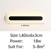 Modern nordic minimalist wall light luxury creative linear lamp