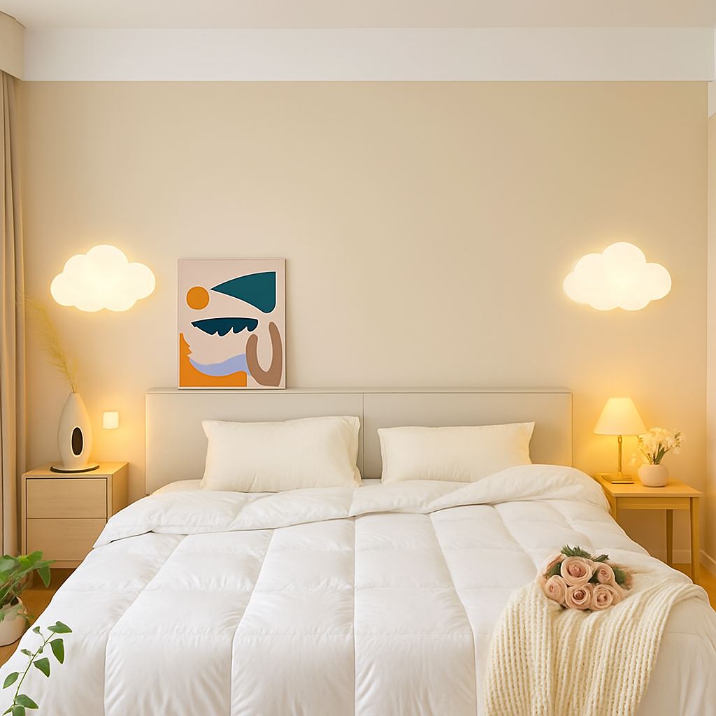 applique murale nuage et étoile pour chambre enfant - vue 3 sur 9