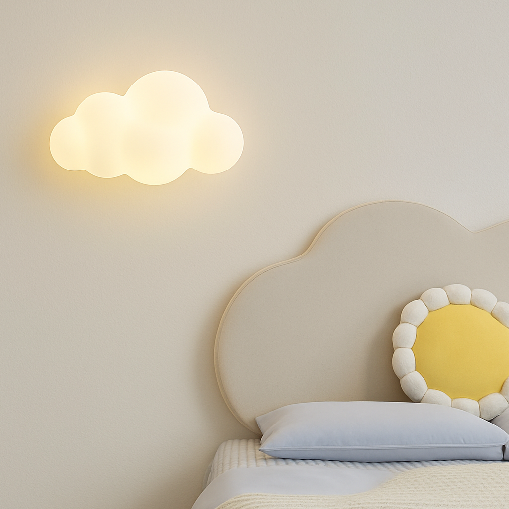 applique murale nuage et étoile pour chambre enfant - vue 5 sur 9