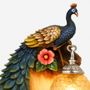 applique murale oiseaux paons en résine pour décoration intérieure