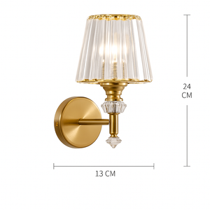 Luxury postmodern crystal wall lamp