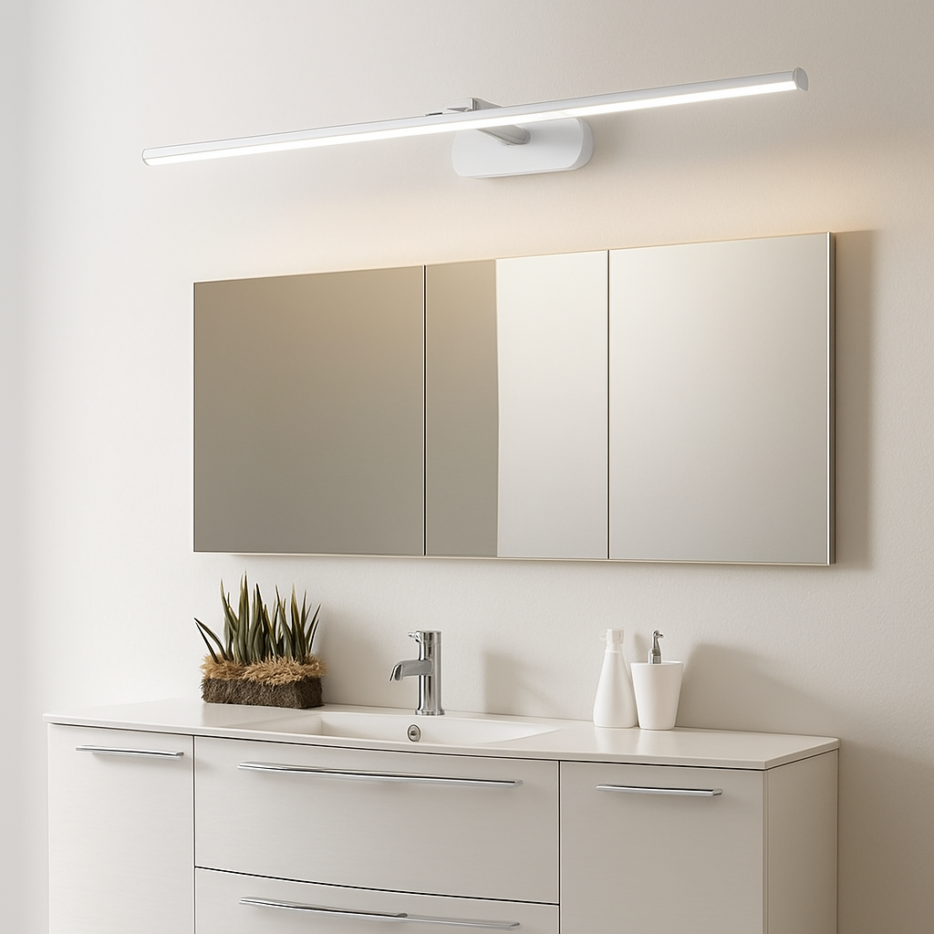 applique murale réglable 180 degrés pour miroir de toilette - vue 4 sur 12