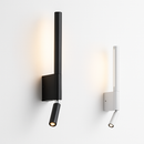 Adjustable 330 degree rotating wall light with reading lamp switch, minimalist nordic hotel and master bedroom