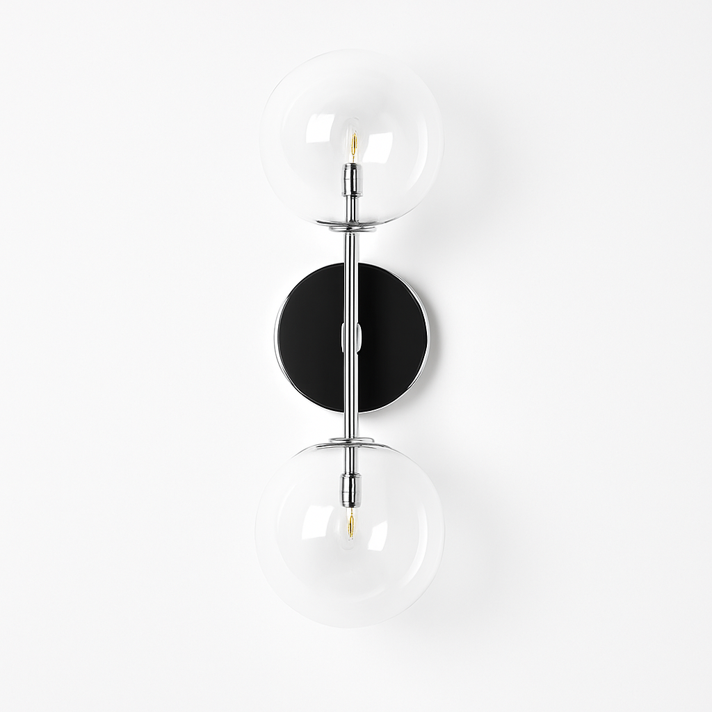 applique murale ronde en verre style post-moderne nordique - vue 7 sur 12