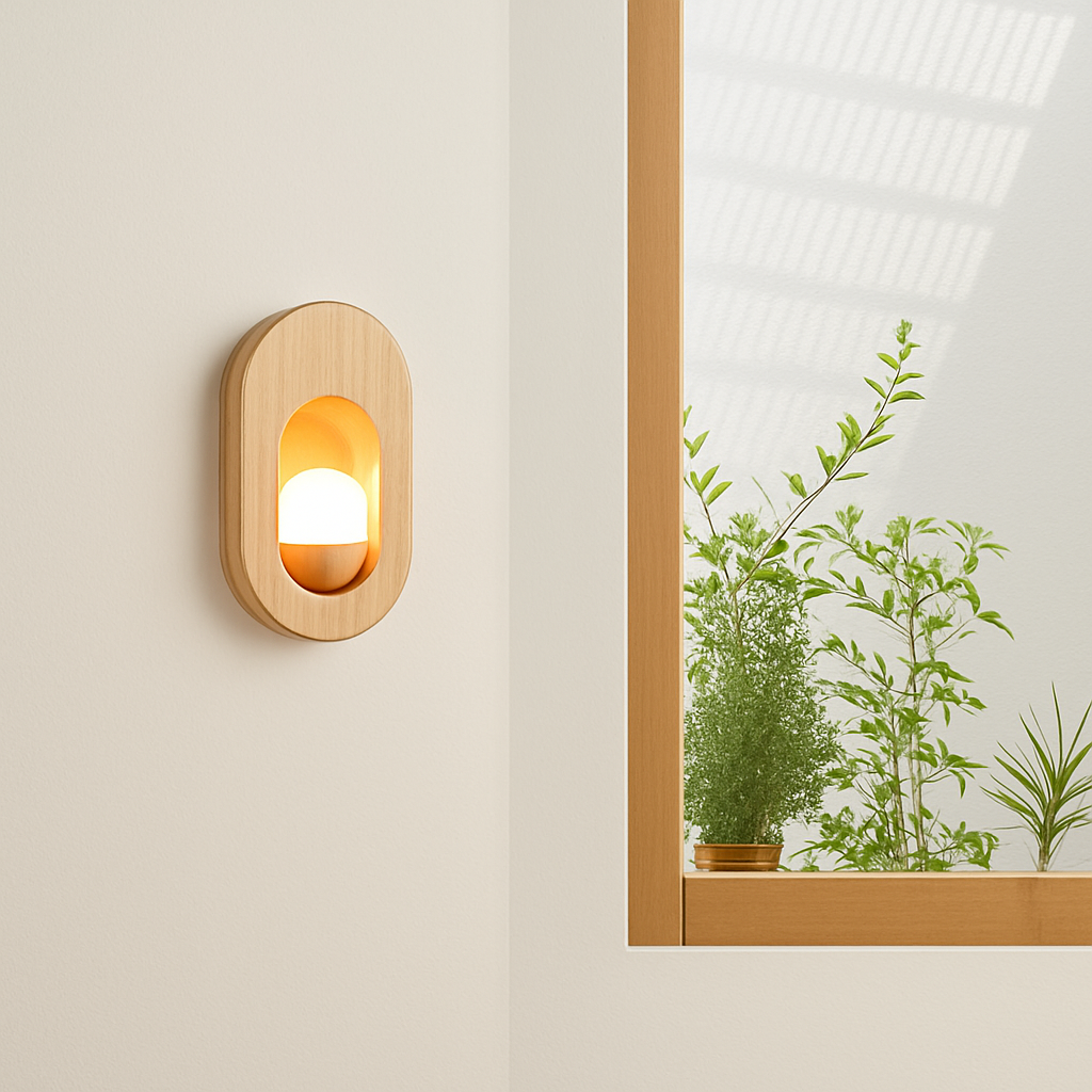 Applique murale scandinave LED avec oeuf lumineux Chaymae - vue 7 sur 8