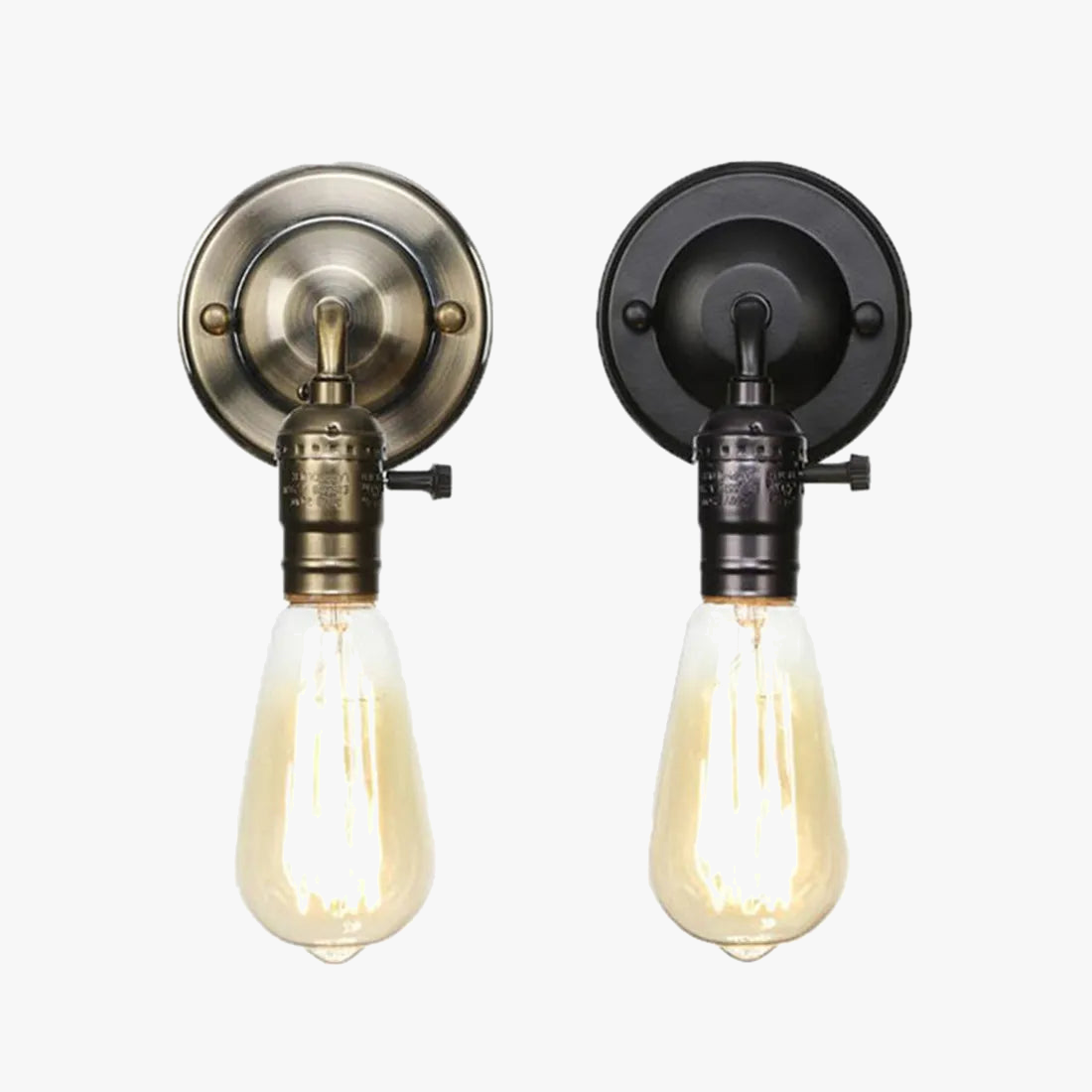 Applique murale Vintage lampe de chevet de chambre moderne pour la décoration de la maison nouvelle applique murale classique luminaire bouton interrupteur applique
