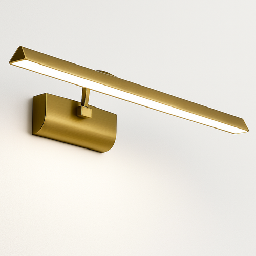 applique murale vintage triangle led lumière cosmétique bronze - vue 6 sur 7