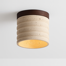 applique plafonnier led rétro avec pierre naturelle
