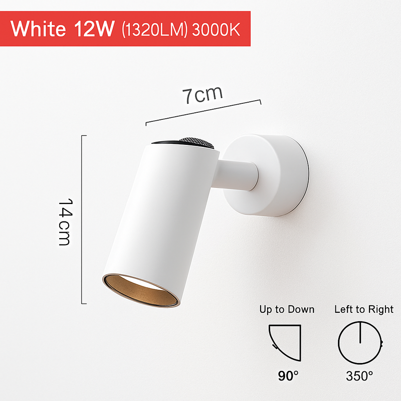 Applique spot à LED orientable Parsimony