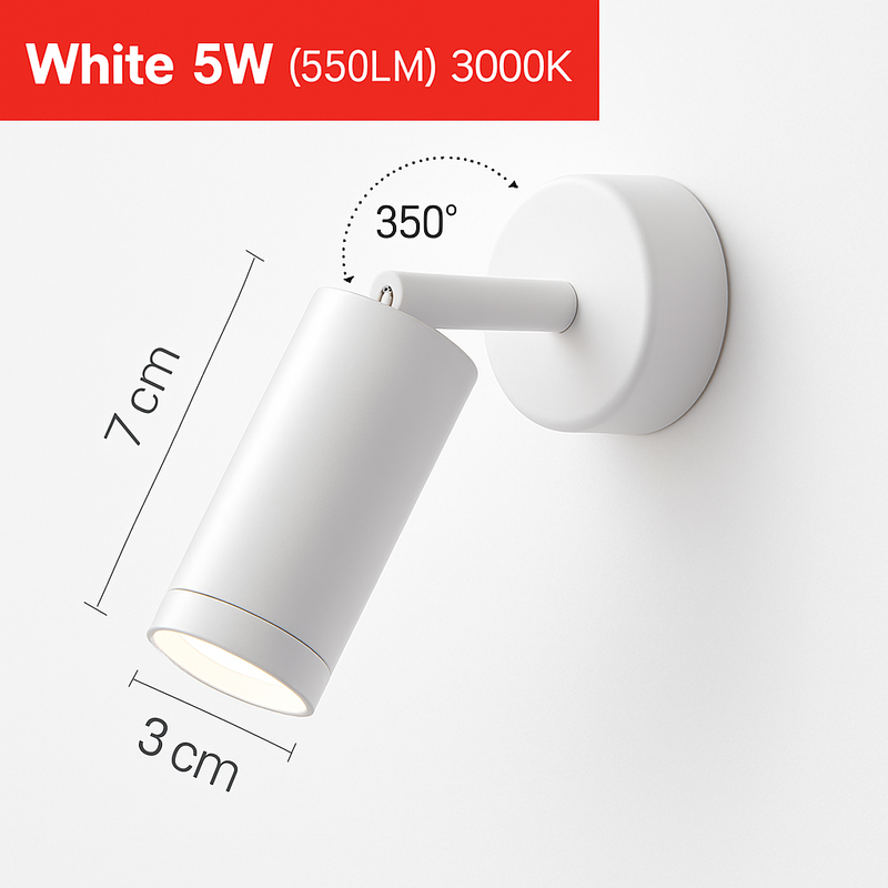 Applique spot à LED orientable Parsimony