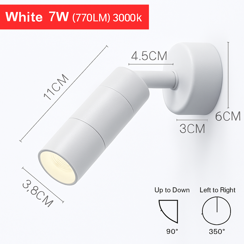 Applique spot à LED orientable Parsimony