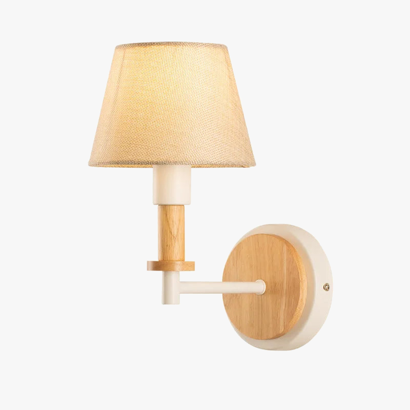 Appliques murales en bois nordique chambre lampe de chevet noir blanc moderne E14 tête de direction applique murale LED éclairage maison applique chambre décor